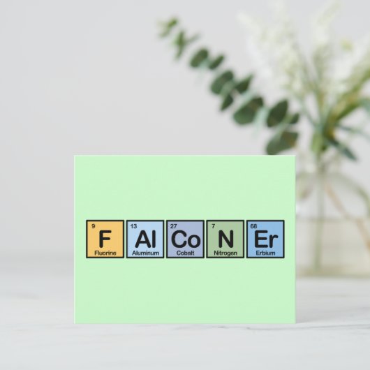 Falconer aus Elementen Postkarte (Stehend Vorderseite)