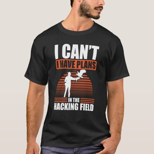 Falconer Falcon Hunter Falconer Tracker Duck Hunte T-Shirt (Vorderseite)