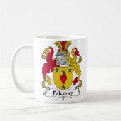 Falconer-Familienwappen Kaffeetasse (Links)