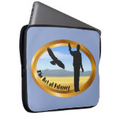 Falconer Medallion Oval Laptopschutzhülle (Vorne Rechts)
