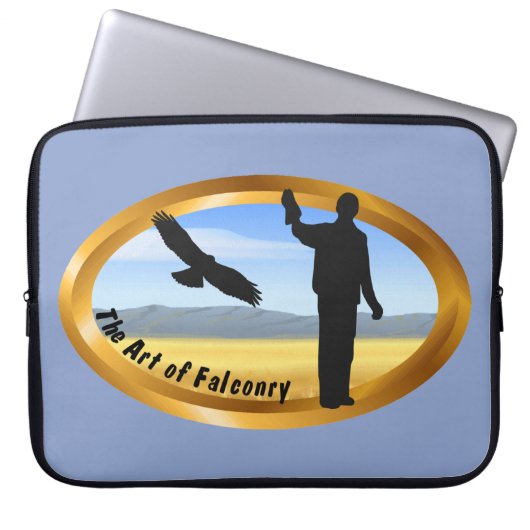 Falconer Medallion Oval Laptopschutzhülle (Vorderseite)