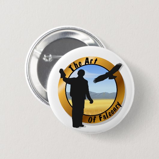 Falconer Medallion Round Button (Vorne & Hinten)