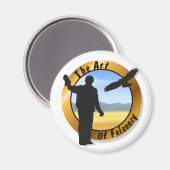 Falconer Medallion Round Magnet (Vorderseite/Rückseite)