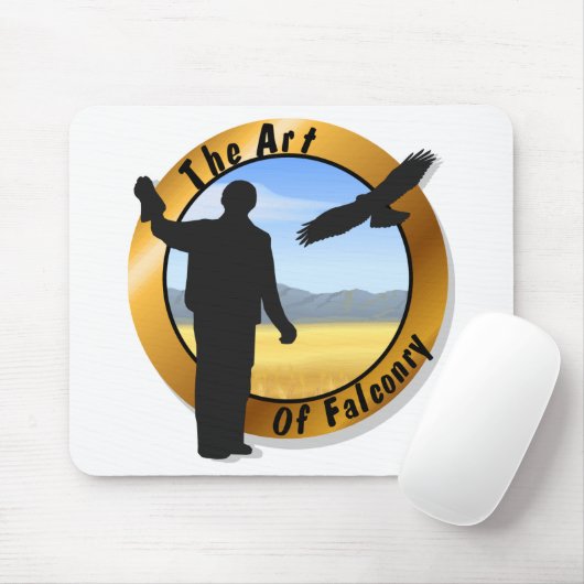 Falconer Medallion Round Mousepad (Mit Mouse)
