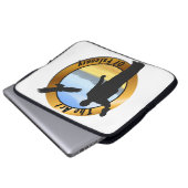 Falconer Medallion Runde Laptopschutzhülle (Vorne Knopf)