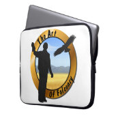 Falconer Medallion Runde Laptopschutzhülle (Vorderseite Links)