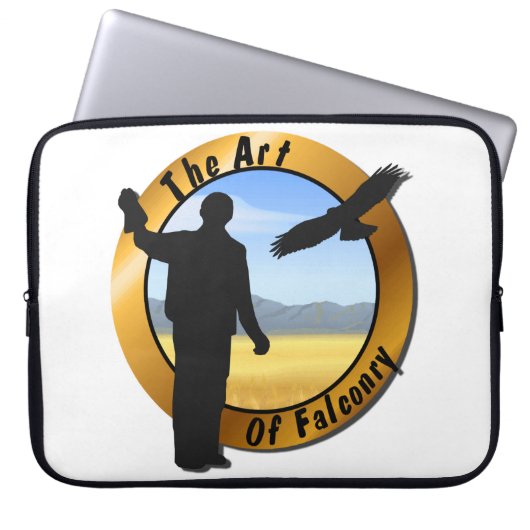 Falconer Medallion Runde Laptopschutzhülle (Vorderseite)