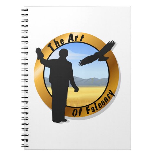 Falconer Medallion Runde Notizblock (Vorderseite)