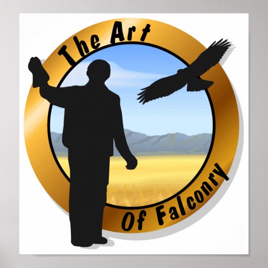 Falconer Medallion Runde Poster (Vorne)