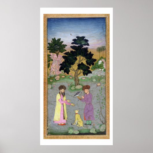 Falconer mit Begleiter und Begleiter Cheetah, aus Poster (Vorne)