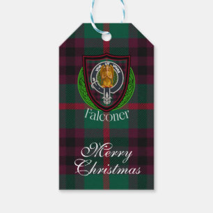 Falconer schottischer Clan Tartan & Wappen Geschenkanhänger