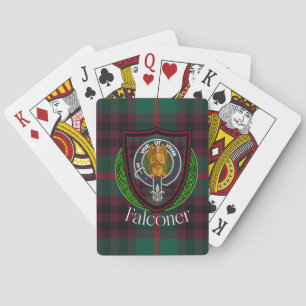 Falconer Schottischer Clan Tartan & Wappen Spielkarten