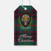 Falconer Scottish Clan Tartan & Crest Geschenkanhänger (Vorderseite)