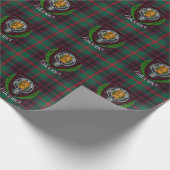 Falconer Scottish Clan Tartan & Crest Geschenkpapier (Ecke)