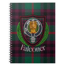 Falconer Scottish Clan Tartan & Crest Notizblock