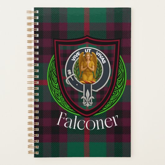 Falconer Scottish Clan Tartan & Crest Planer (Vorderseite)