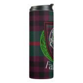 Falconer Scottish Clan Tartan & Crest Thermosbecher (Nach links gedreht)
