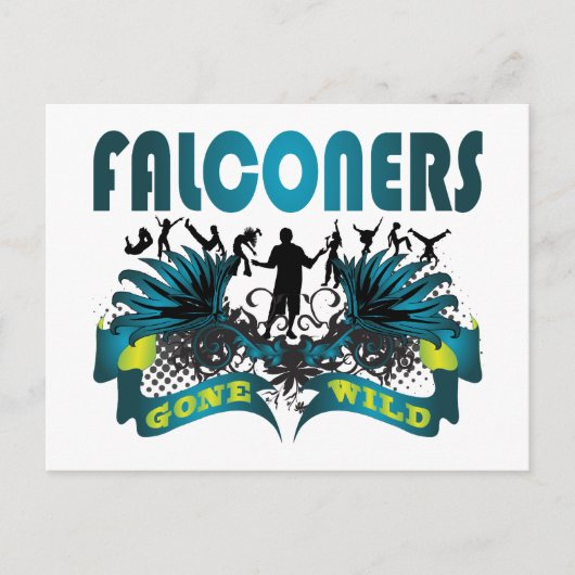 Falconers Gone Wild Postkarte (Vorderseite)