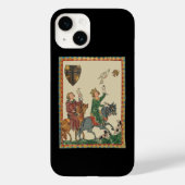 Falconry, 14th Century Codex Manesse Case-Mate iPhone Hülle (Rückseite)