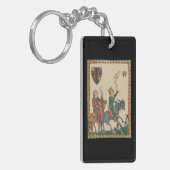 Falconry, 14th Century Codex Manesse Schlüsselanhänger (Vorderseite links)