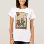 Falconry, 14th Century Codex Manesse T-Shirt (Vorderseite)