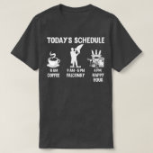 Falconry Design Geschenk heute Zeitplan T-Shirt (Design vorne)