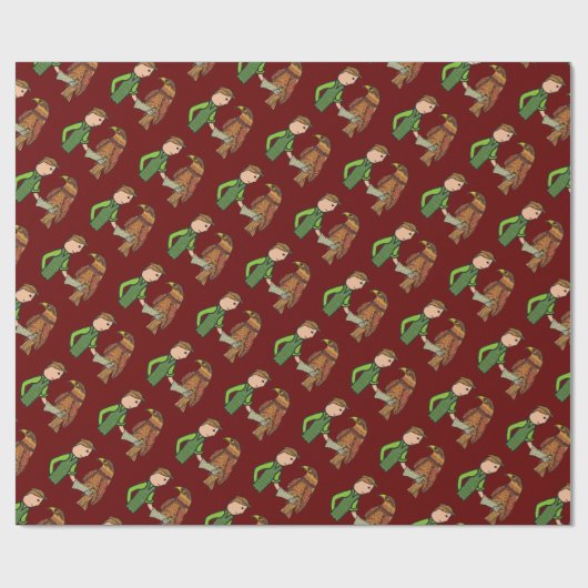 Falconry Geschenkpapier (Flach)