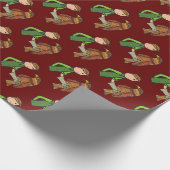 Falconry Geschenkpapier (Ecke)