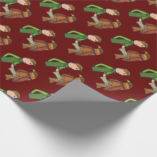 Falconry Geschenkpapier (Ecke)