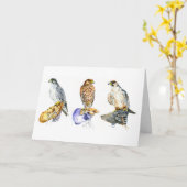 Falconry/Havking Studies Geburtskarte Karte (Gelbe Blume)