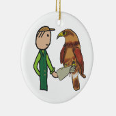 Falconry Keramik Ornament (Rechts)