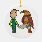 Falconry Keramik Ornament (Hinten)