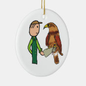 Falconry Keramik Ornament (Rechts)
