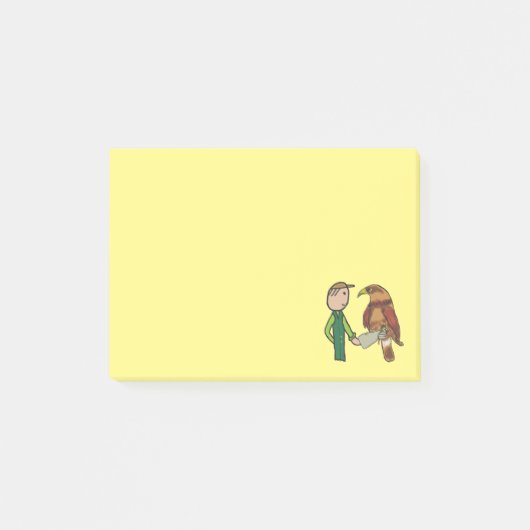 Falconry Post-it Klebezettel (Vorderseite)