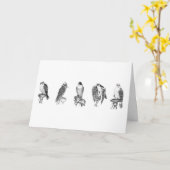 Falconry Studies Geburtskarte Karte (Gelbe Blume)