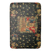 FALCONS BATH Red Blue Antique Mittelalterliches Ta Badematte (Vorderseite Vertikal)