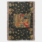 FALCONS BATH Red Blue Antique Mittelalterliches Ta Decke (Vorderseite Vertikal)