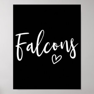 Falcons High School Falcons Sportteam Damen Poster