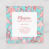 Falcons & Rose Chic Elegante Illustriert Rabattkarte (Rückseite)