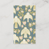 Falcons & Rose Elegantes Illustriertes Muster kund Visitenkarte (Vorderseite)