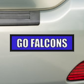 Falcons - schwarzes blaues Weiß Autoaufkleber (Auf Auto)