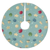 Falda árbol navidad, adornos navideños, estrella polyester weihnachtsbaumdecke (Vorderseite)