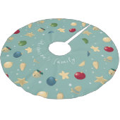 Falda árbol navidad, adornos navideños, estrella polyester weihnachtsbaumdecke (Schrägansicht)