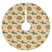 Falda árbol navidad con cervatillo y ramas. polyester weihnachtsbaumdecke (Vorderseite)