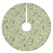 Falda árbol navidad con diseño de hojas muérdago polyester weihnachtsbaumdecke (Vorderseite)