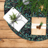 Falda árbol navidad con hojas de acebo polyester weihnachtsbaumdecke