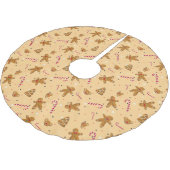 Falda de árbol de Navidad con galletas navideñas Polyester Weihnachtsbaumdecke (Schrägansicht)
