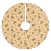 Falda de árbol de Navidad con galletas navideñas Polyester Weihnachtsbaumdecke (Vorderseite)
