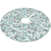 Falda de árbol navidad con diseño de acebo polyester weihnachtsbaumdecke (Schrägansicht)