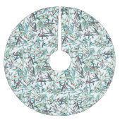 Falda de árbol navidad con diseño de acebo polyester weihnachtsbaumdecke (Vorderseite)
